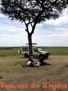 Lunch tijdens Safari